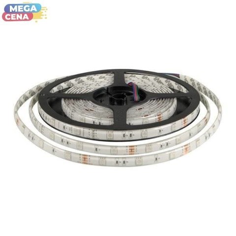 Whitenergy Taśma LED 5m 30szt/m SMD5050 7.2W/m 12V IP65 10mm RGB bez konektora