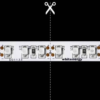 Whitenergy Taśma LED 5m 60szt/m SMD5050 14.4W/m 12V IP20 10mm zielona bez konektora