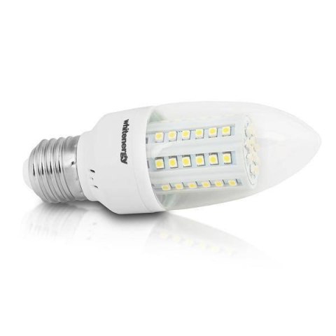 Whitenergy Żarówka LED C35 5W 3,5W Ciepła biała Przezroczysta