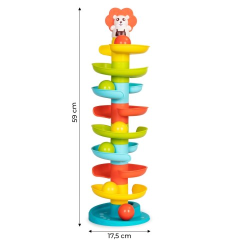 Zjeżdżalnia tor dla piłek wieża z kulkami kulodrom +18 miesięcy