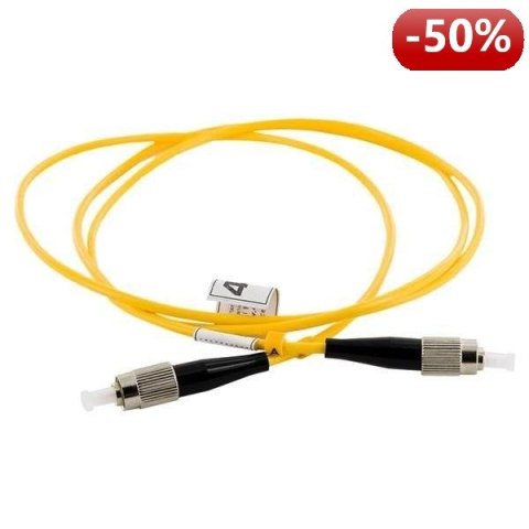 4WORLD Patch Cord,FC UPC-FC UPC ,SX SM,G652D,1m