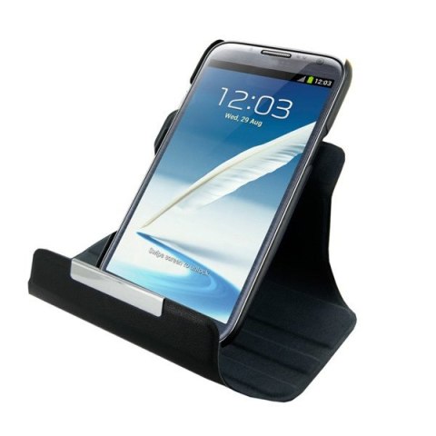 4World Etui ochronne do Galaxy Note 2 5.5'' Rotary czarne