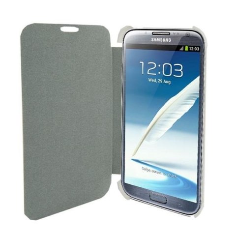 4World Etui ochronne do Galaxy Note 2 5.5'' Slim Leather białe