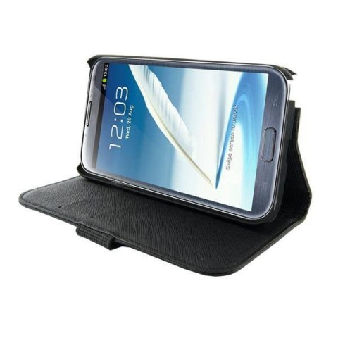 4World Etui ochronne do Galaxy Note 2 5.5'' Wallet czarne