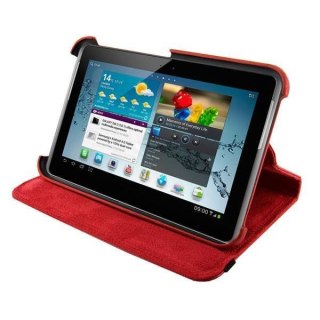 4World Etui ochronne/Podstawka do Galaxy Tab 2 7'' Rotary czerwone