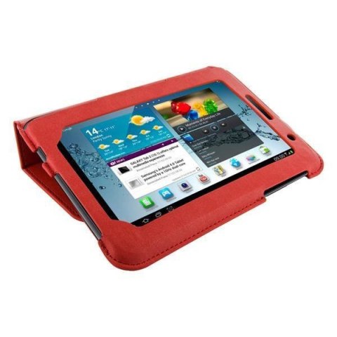 4World Etui ochronne/Podstawka do Galaxy Tab 2 7'' Ultra Slim czerwone