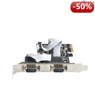 4World Karta PCI-E / 2x Port Szeregowy (Serial) ES-SPE03-2s