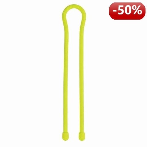 Nite Ize Zestaw linek Gear Tie Original 18" gumowy żółty neon 2 sztuki