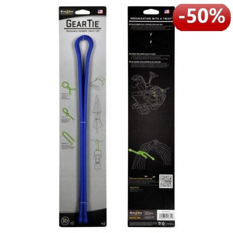 Nite Ize Zestaw linek Gear Tie Original 32" gumowy niebieski 2 sztuki