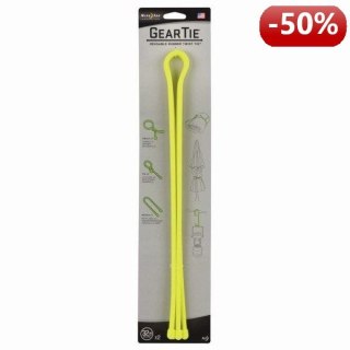 Nite Ize Zestaw linek Gear Tie Original 32" gumowy żółty neon 2 sztuki