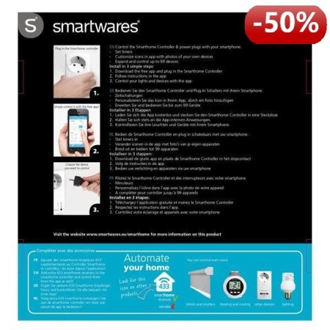 Smartwares Smarthome kontroler zestaw startowy wewnętrzny