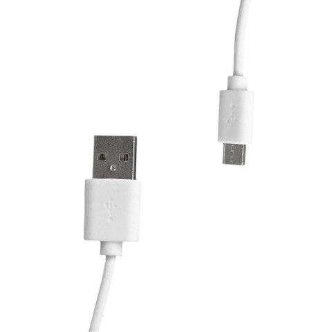 Whitenergy Kabel do przesyłu danych, Micro USB, 30cm, biały