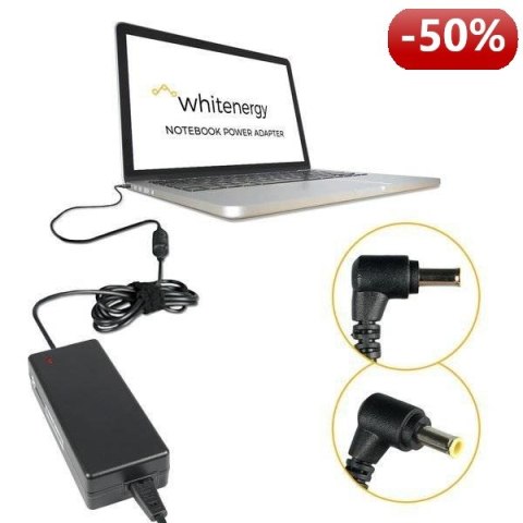 Whitenergy Zasilacz AC Ładowarka do laptopa 19V 4.74A 90W 5.5x3.0 mm + pin