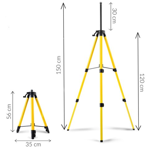 Statyw tripod do lasera krzyżowego Humberg HM-180 Humberg