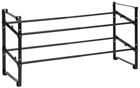 Półka na buty regulowana rozsuwana NAVIA 2 poziomy