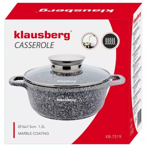 GARNEK MARMURKOWY 1,3L 16cm KLAUSBERG KB-7519 KLAUSBERG