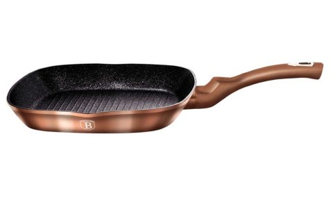 PATELNIA GRANITOWA GRILLOWA 28 cm BERLINGER HAUS ROSE GOLD BH-1521 BERLINGER HAUS