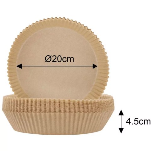 WKŁAD PAPIEROWY DO FRYTOWNICY 20cm 100szt. KLAUSBERG KB-7780