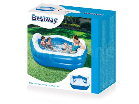 Basen dmuchany pięciokąt 213 x 207 x 69 cm Bestway 54153 Bestway