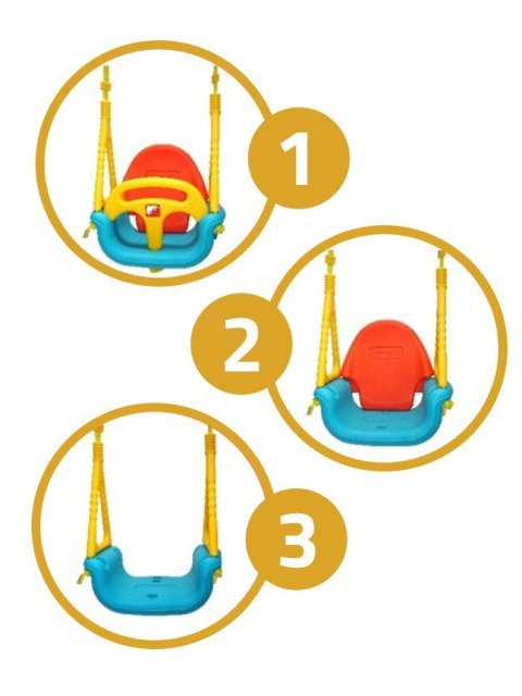 Huśtawka Kubełkowa Swing 3w1 - 422 Eduplay