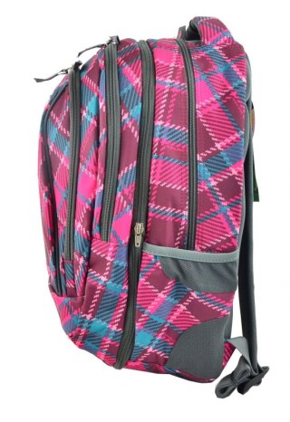 COOLPACK PLECAK MŁODZIEŻOWY 2W1 COMBO CRANBERRY CHECK CooLPack