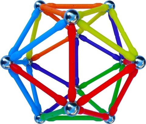 Klocki magnetyczne konstrukcyjne 82 elementy Pegaz