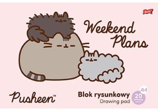 Blok Rysunkowy Pusheen The Cat Kotek 20 Arkuszy A4 ST.MAJEWSKI