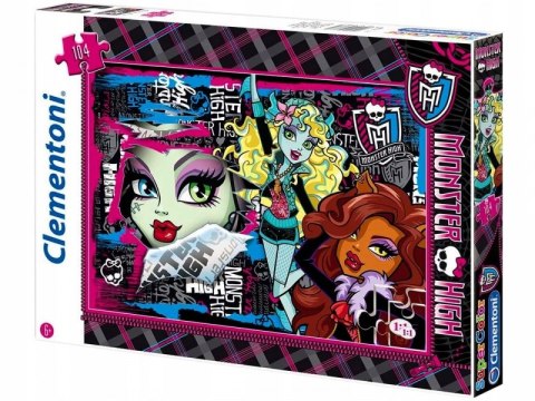 Puzzle 104 elementy Monster High Clementoni #G2 CLEMENTONI