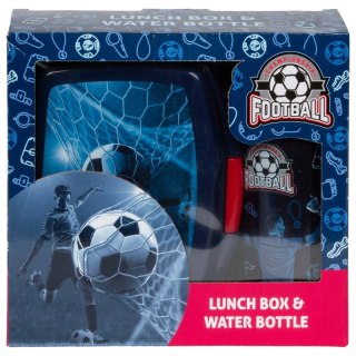 Zestaw śniadaniowy Bidon 330 ml Lunchbox Piłka Football DERFORM