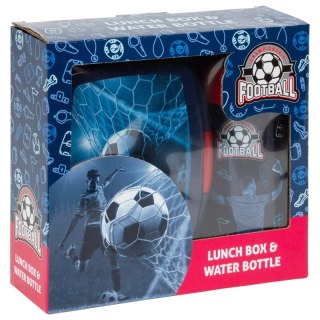 Zestaw śniadaniowy Bidon 330 ml Lunchbox Piłka Football DERFORM