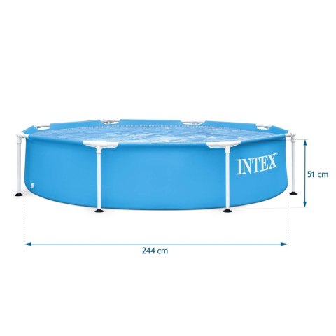 Basen ogrodowy stelażowy 244 x 51 cm 5w1 INTEX 28205 INTEX