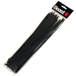 Opaski zaciskowe kablowe nylon czarne 190x4,7 mm 50 sztuk BEAST