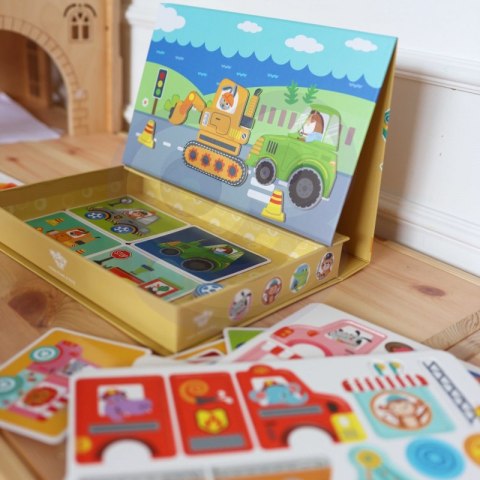 TOOKY TOY Układanka Edukacyjna Montessori Magnetyczne Pudełko dla Dzieci 80 el. Tooky Toy