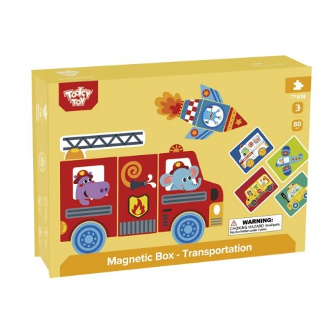 TOOKY TOY Układanka Edukacyjna Montessori Magnetyczne Pudełko dla Dzieci 80 el. Tooky Toy