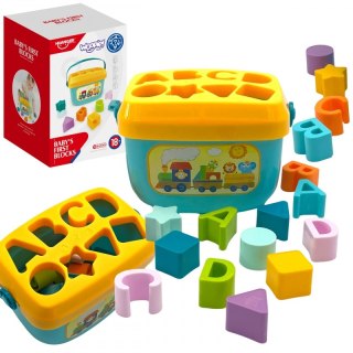 WOOPIE BABY Sorter 2w1 Skrzynka Walizka + Nauka Alfabetu i Kształtów Woopie Baby