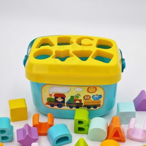 WOOPIE BABY Sorter 2w1 Skrzynka Walizka + Nauka Alfabetu i Kształtów Woopie Baby