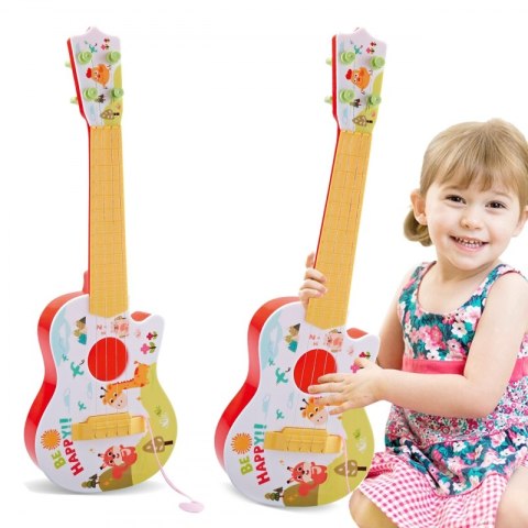 WOOPIE Gitara Akustyczna dla Dzieci Czerwona 43 cm Woopie