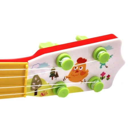 WOOPIE Gitara Akustyczna dla Dzieci Czerwona 43 cm Woopie