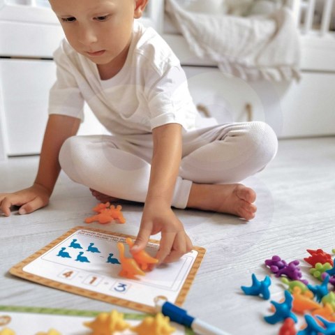 WOOPIE Zestaw Edukacyjny Nauka Liczenia Montessori Sorter Kolorów Zwierzęta 83 el. Woopie