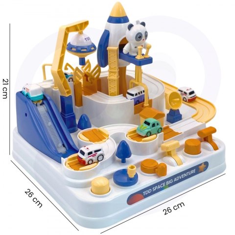 WOOPIE Interaktywny Tor Samochodowy "Kosmiczna Przygoda Pandy" Woopie