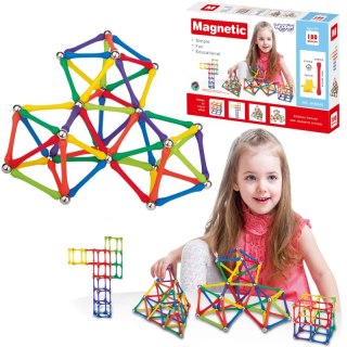 WOOPIE Magnetic Construction Blocks Creative Puzzle 180 pcs. Woopie