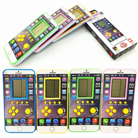 WOOPIE Elektroniczna Gra Mini Tetris Kieszonkowa Wersja Woopie