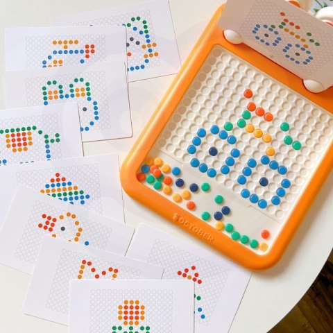 WOOPIE Tablica Magnetyczna Montessori MagPad Do Rysowania Królik Marchewka Woopie