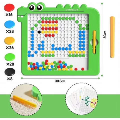 WOOPIE Tablica Magnetyczna dla Dzieci Montessori MagPad Dinozaur Woopie