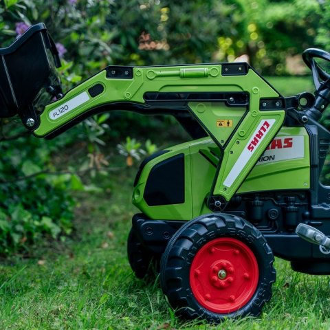 FALK Traktor na Pedały z Łyżką i Przyczepką Zielony CLAAS od 3 Lat FALK