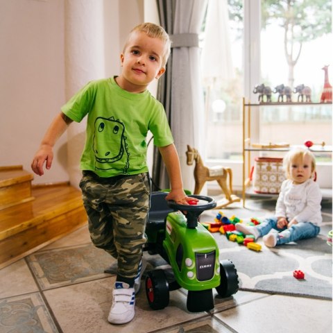 FALK Traktorek Baby Claas Zielony z Przyczepką + akc. od 1 roku FALK