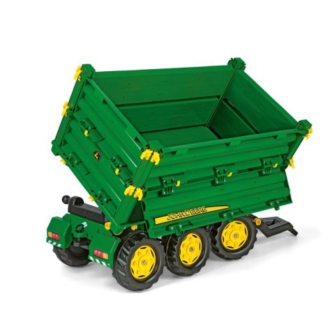 Rolly Toys rollyMulti Trailer - Przyczepa Wywrotka Rolly Multi John Deere 3 osiowa Rolly Toys