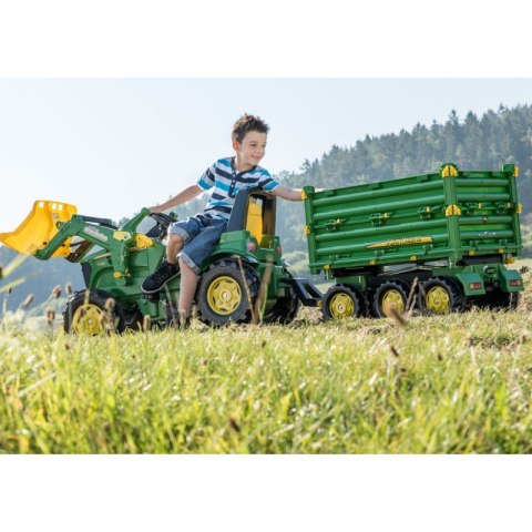 Rolly Toys rollyMulti Trailer - Przyczepa Wywrotka Rolly Multi John Deere 3 osiowa Rolly Toys