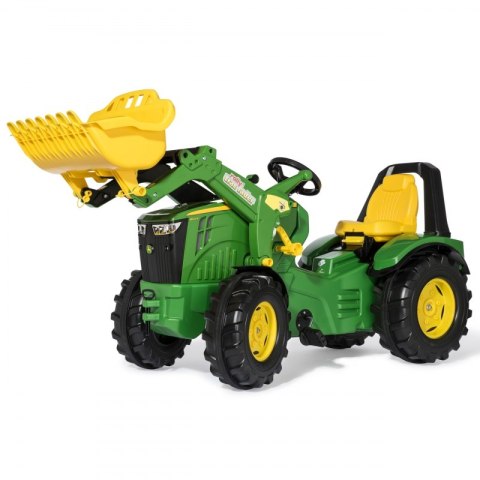 RollyX-Trac Premium John Deere Traktor na Pedały Łyżka Ciche Koła 3-10 Lat do 50kg Rolly Toys - Zielony Rolly Toys