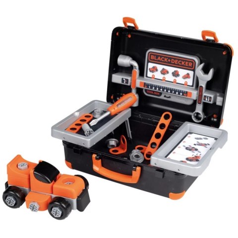 SMOBY Black & Decker Walizka z Narzędziami + Samochód w Częściach Smoby